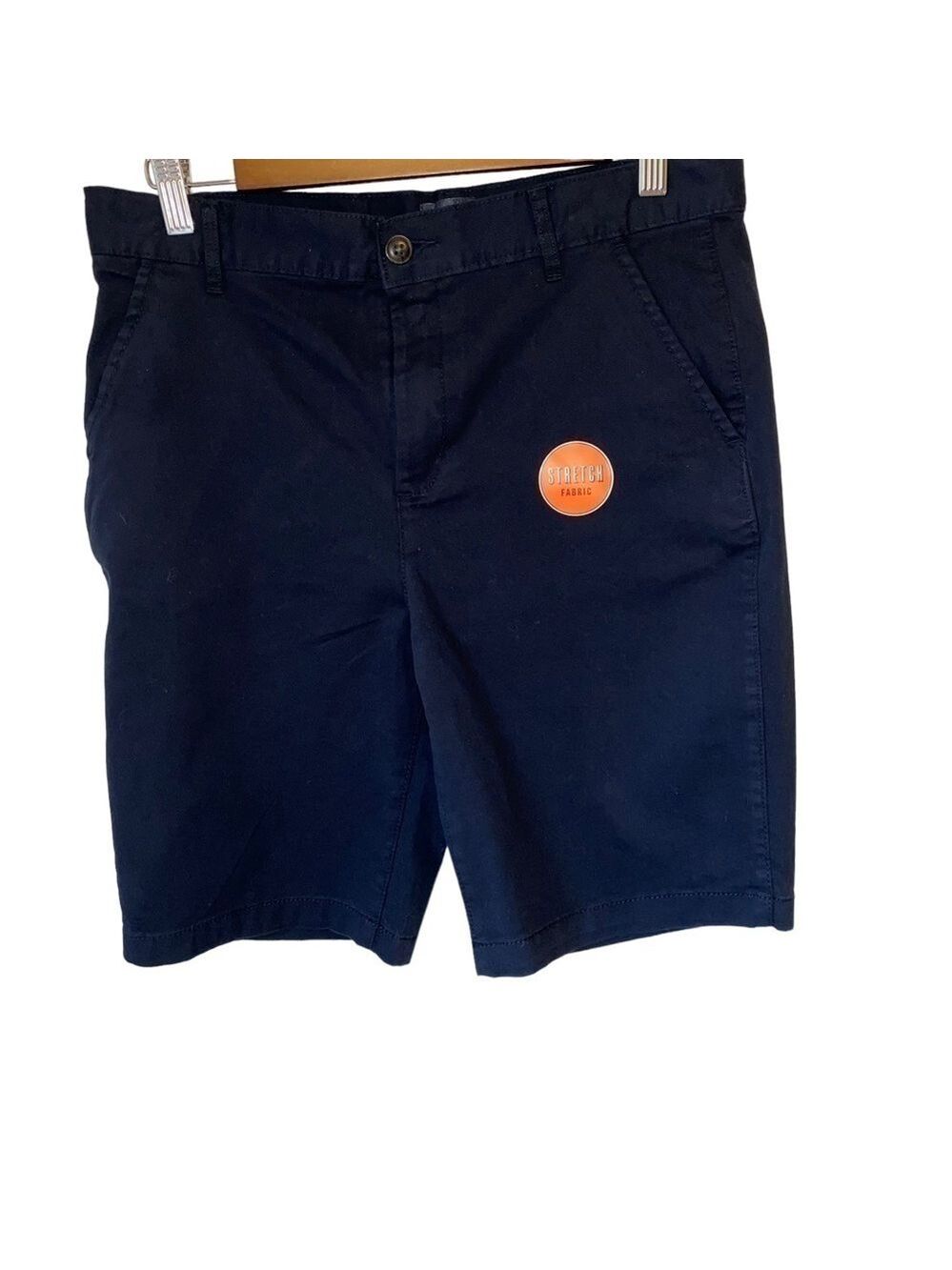 Children’s Place NWT Boys Navy Blue Flat Front Stretch Chino Shorts Sz 14 Husky